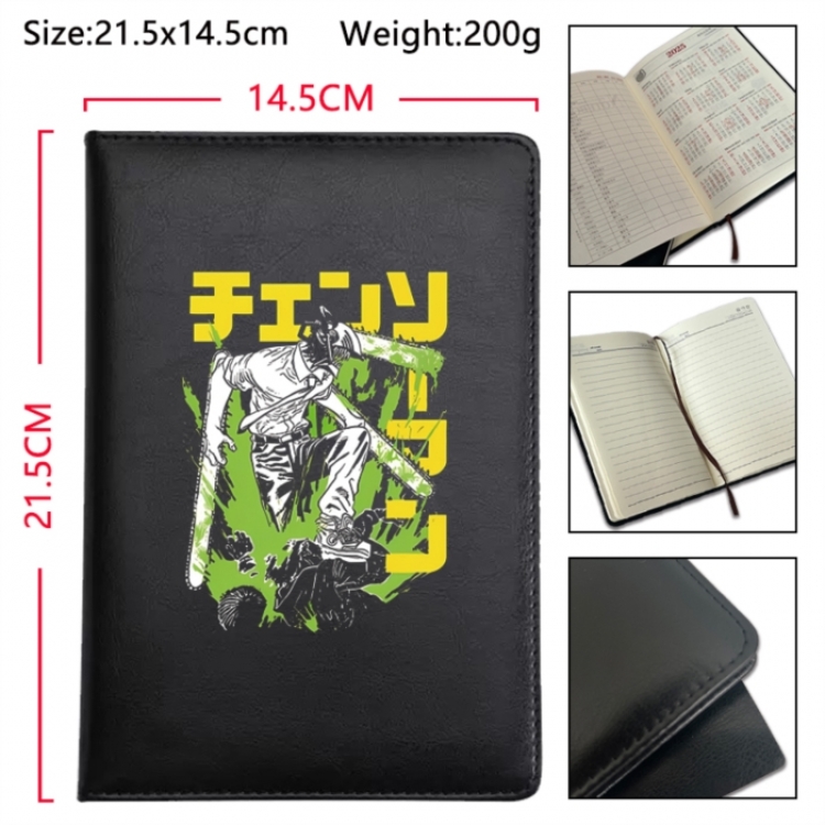 Chainsaw man Anime Printed PU Car Thread Notebook Hard Cover 21.5x14.5cm