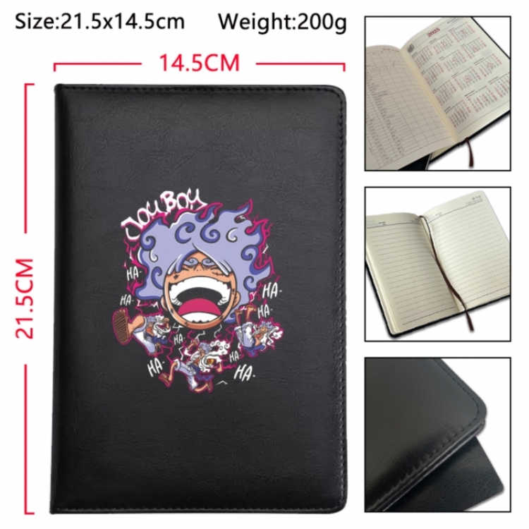One Piece Anime Printed PU Car Thread Notebook Hard Cover 21.5x14.5cm