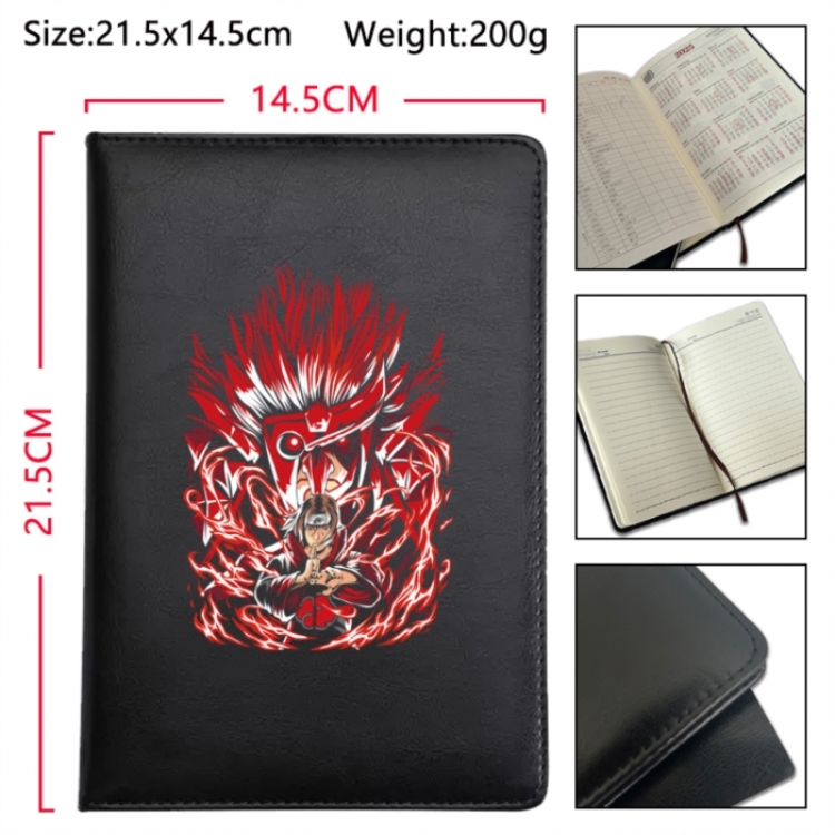 Naruto Anime Printed PU Car Thread Notebook Hard Cover 21.5x14.5cm