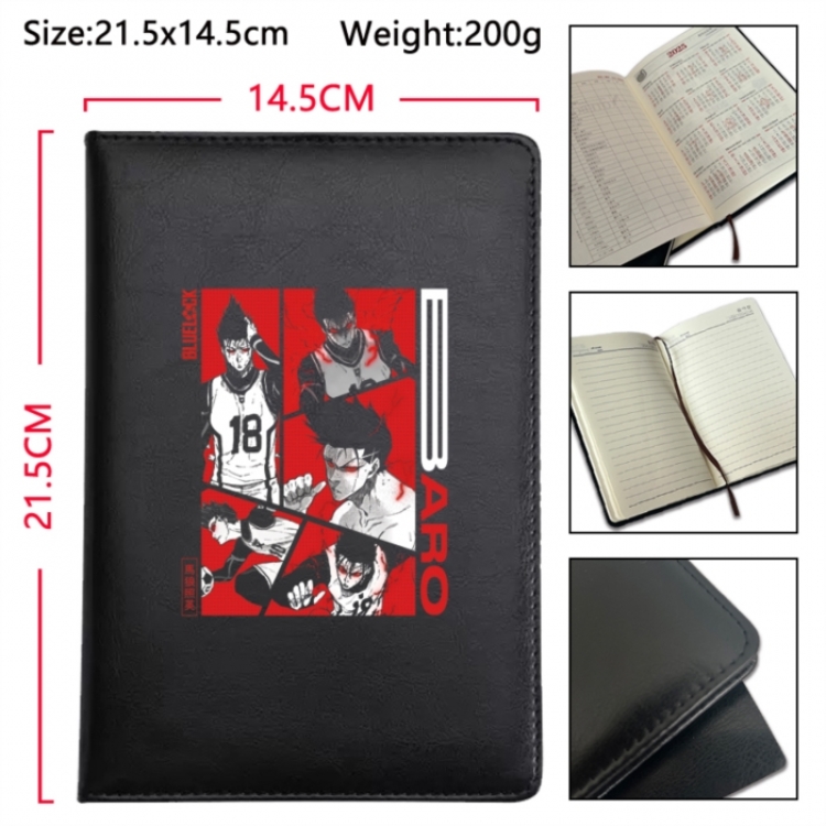 BLUE LOCK Anime Printed PU Car Thread Notebook Hard Cover 21.5x14.5cm