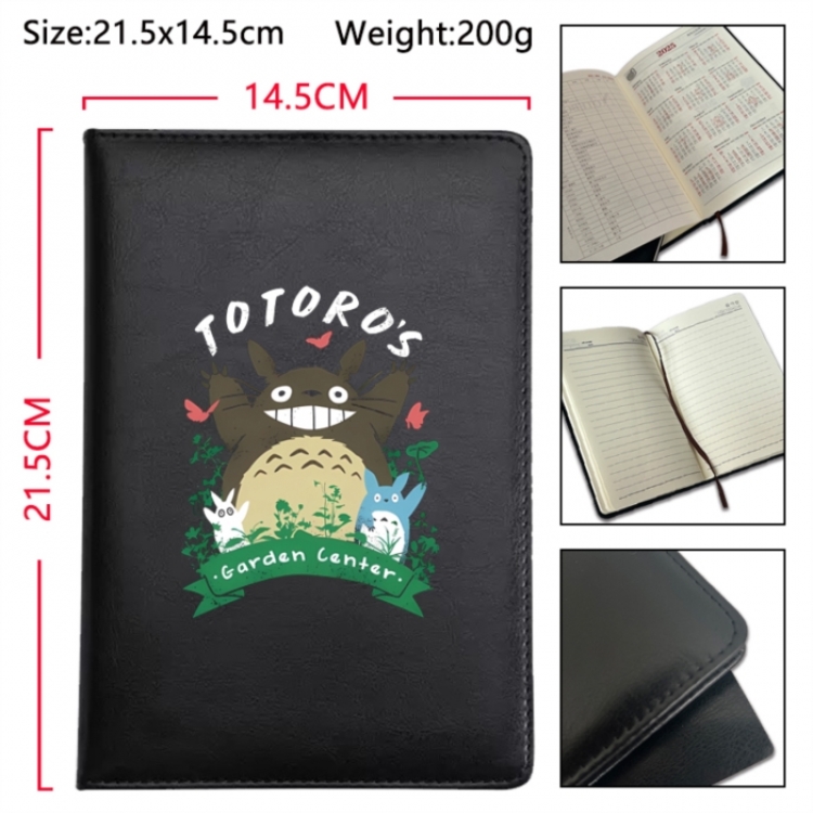 TOTORO Anime Printed PU Car Thread Notebook Hard Cover 21.5x14.5cm
