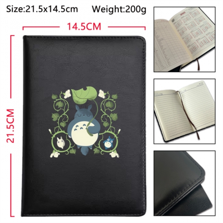 TOTORO Anime Printed PU Car Thread Notebook Hard Cover 21.5x14.5cm