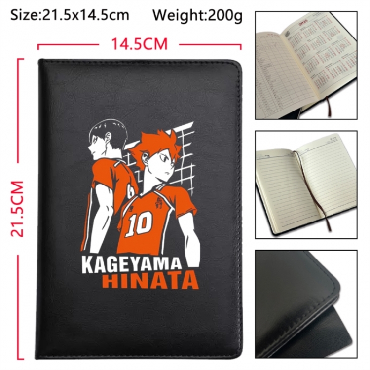 Haikyuu!! Anime Printed PU Car Thread Notebook Hard Cover 21.5x14.5cm