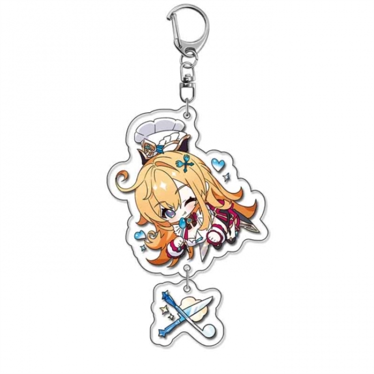 Genshin Impact Anime acrylic Pendant Key Chain  price for 5 pcs 18540