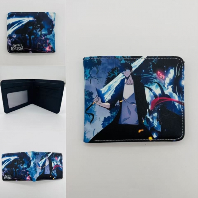 Solo Leveling:Arise Full color Two fold short card case wallet 11X9.5CM  