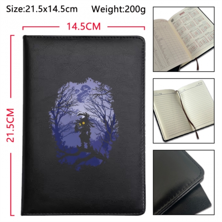 The Legend of Zelda Anime Printed PU Car Thread Notebook Hard Cover 21.5x14.5cm