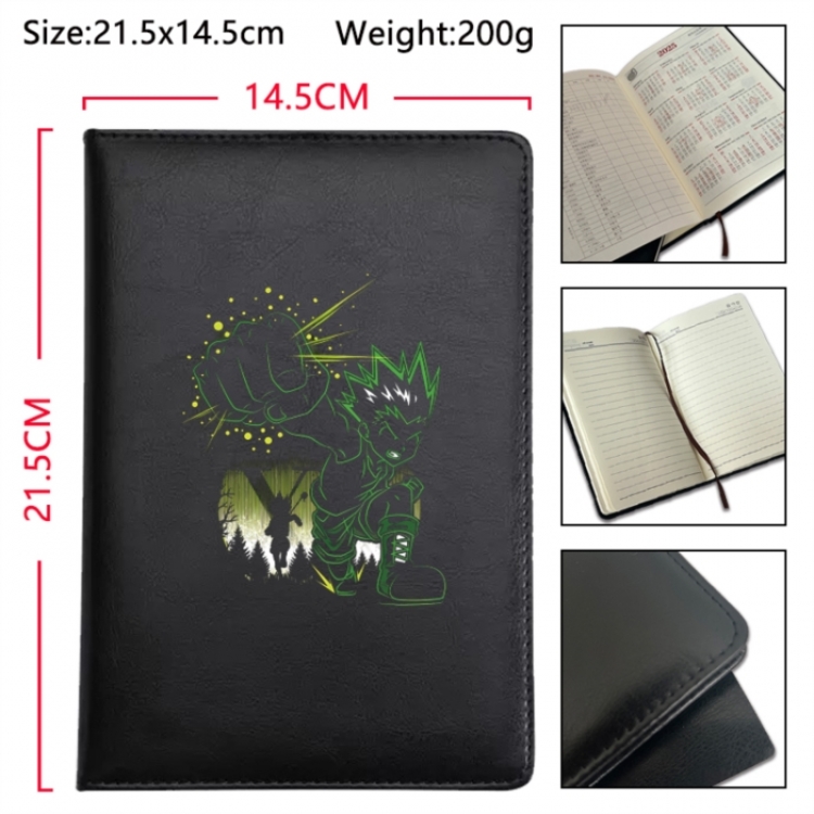 HunterXHunter Anime Printed PU Car Thread Notebook Hard Cover 21.5x14.5cm