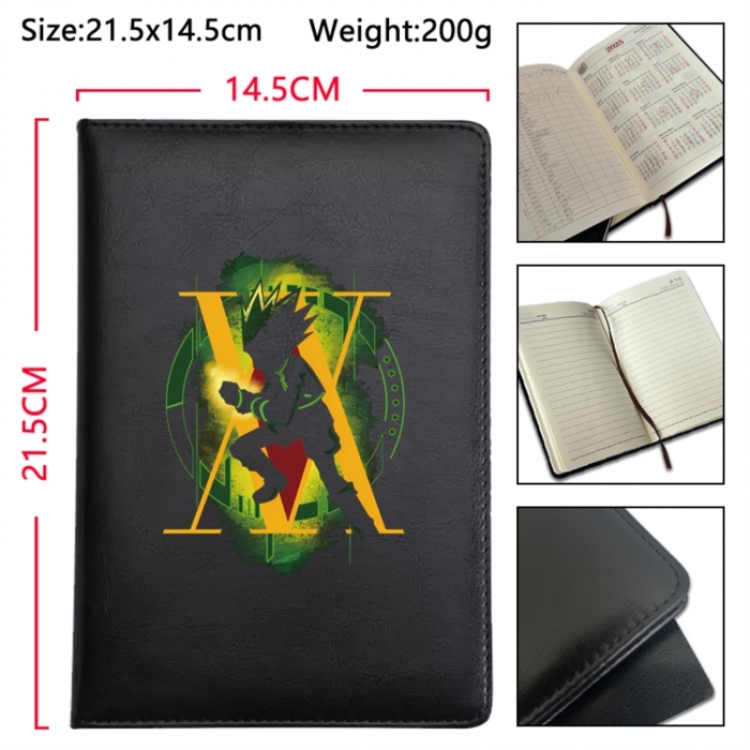 HunterXHunter Anime Printed PU Car Thread Notebook Hard Cover 21.5x14.5cm