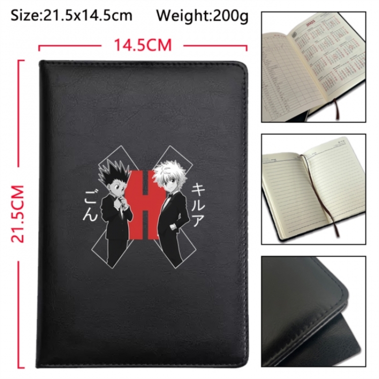 HunterXHunter Anime Printed PU Car Thread Notebook Hard Cover 21.5x14.5cm