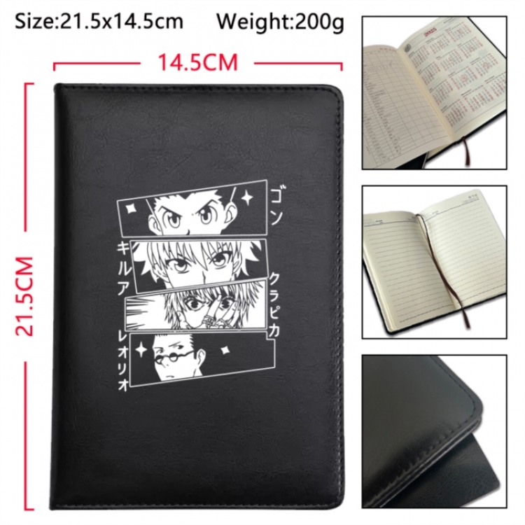 HunterXHunter Anime Printed PU Car Thread Notebook Hard Cover 21.5x14.5cm