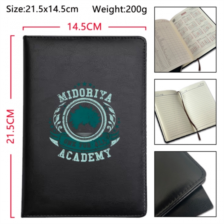 My Hero Academia Anime Printed PU Car Thread Notebook Hard Cover 21.5x14.5cm