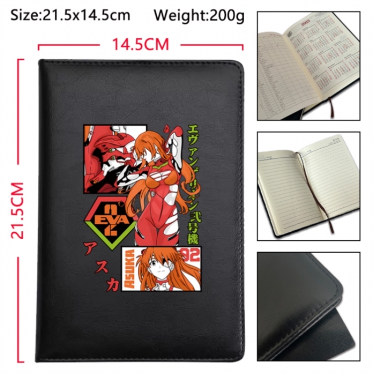 EVA  Anime Printed PU Car Thread Notebook Hard Cover 21.5x14.5cm