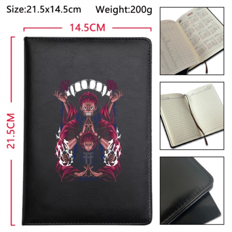 Jujutsu Kaisen Anime Printed PU Car Thread Notebook Hard Cover 21.5x14.5cm