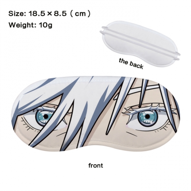 Jujutsu Kaisen Anime full-color printed nap sleep blackout eye mask 18.5X8.5cm price for 5 pcs