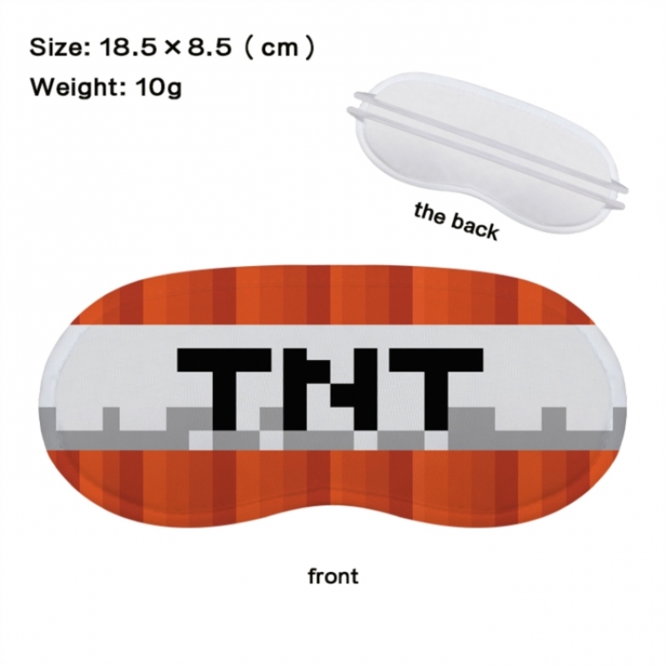 Minecraft Anime full-color printed nap sleep blackout eye mask 18.5X8.5cm price for 5 pcs
