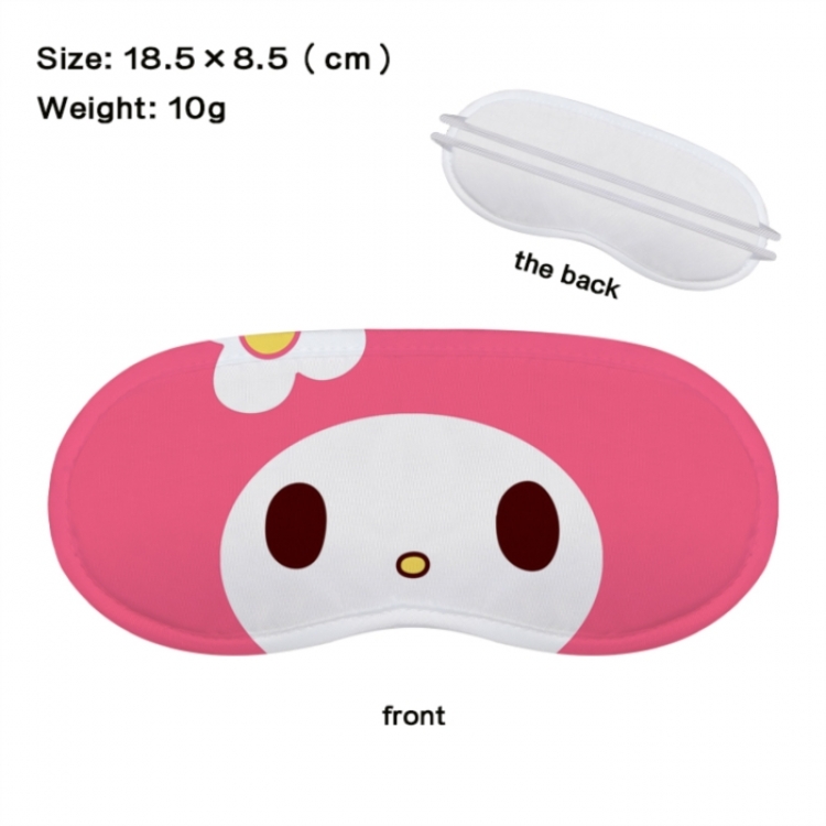 sanrio Anime full-color printed nap sleep blackout eye mask 18.5X8.5cm price for 5 pcs