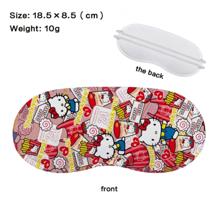 sanrio Anime full-color printed nap sleep blackout eye mask 18.5X8.5cm price for 5 pcs