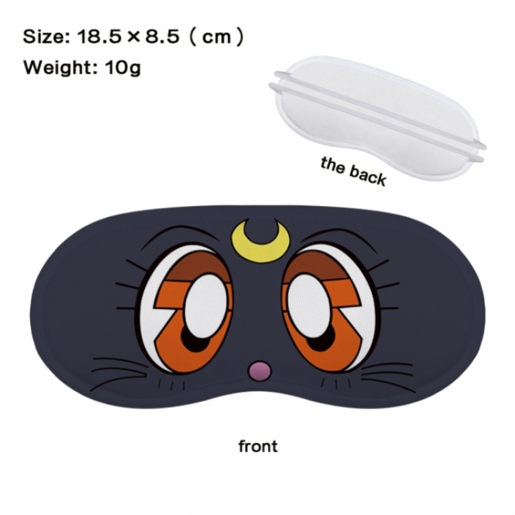 sailormoon Anime full-color printed nap sleep blackout eye mask 18.5X8.5cm price for 5 pcs