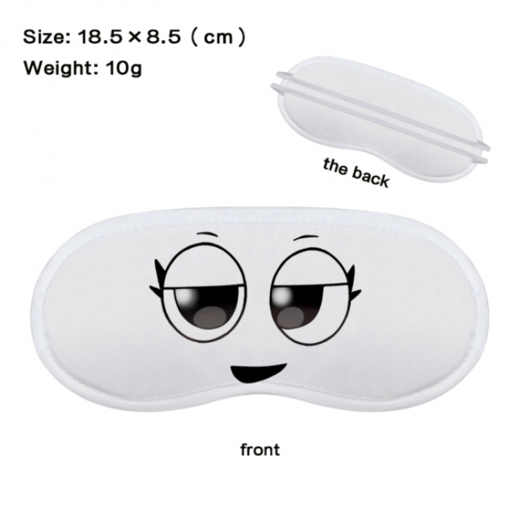 Sprunki Anime full-color printed nap sleep blackout eye mask 18.5X8.5cm price for 5 pcs