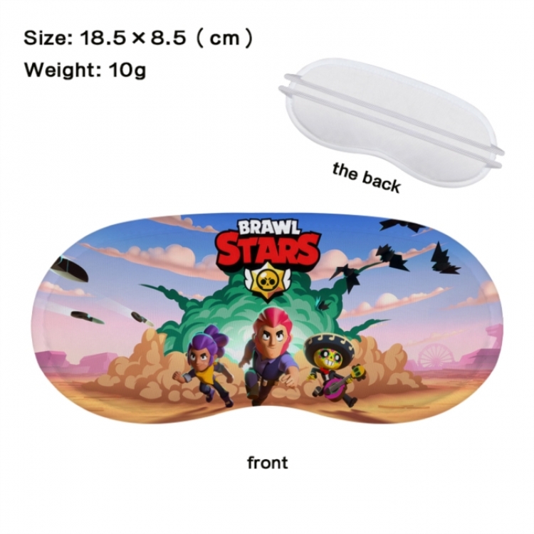 Brawl Stars Anime full-color printed nap sleep blackout eye mask 18.5X8.5cm price for 5 pcs