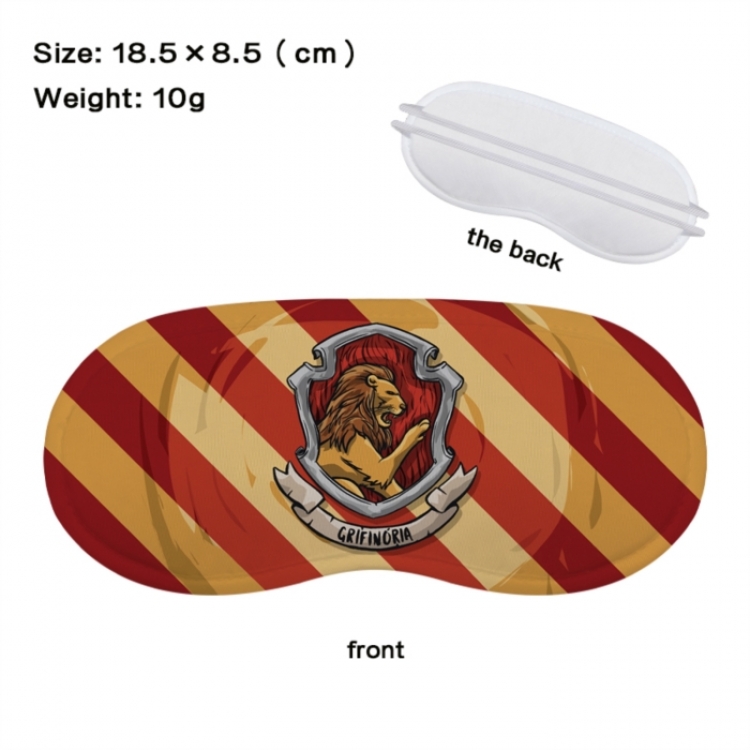 Harry Potter Anime full-color printed nap sleep blackout eye mask 18.5X8.5cm price for 5 pcs