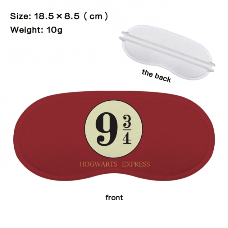 Harry Potter Anime full-color printed nap sleep blackout eye mask 18.5X8.5cm price for 5 pcs