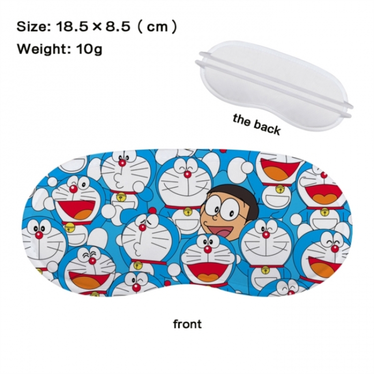 Doraemon Anime full-color printed nap sleep blackout eye mask 18.5X8.5cm price for 5 pcs