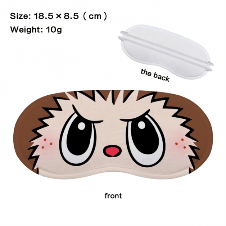 LABUBU Anime full-color printed nap sleep blackout eye mask 18.5X8.5cm price for 5 pcs