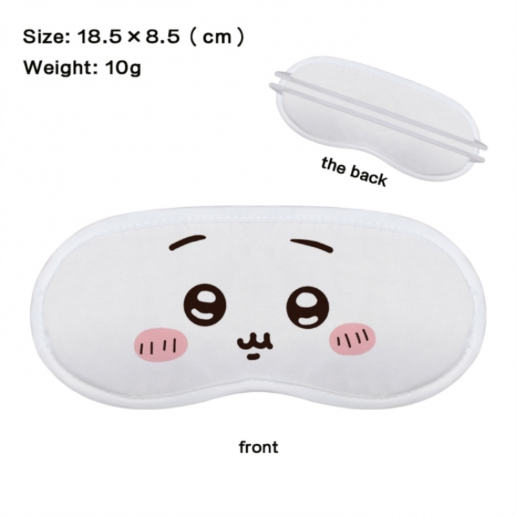 Chiikawa Anime full-color printed nap sleep blackout eye mask 18.5X8.5cm price for 5 pcs