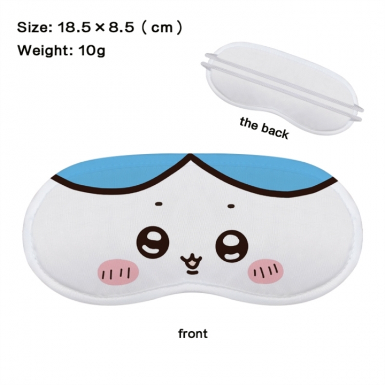 Chiikawa Anime full-color printed nap sleep blackout eye mask 18.5X8.5cm price for 5 pcs