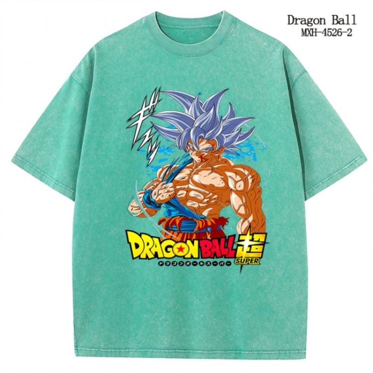DRAGON BALL Anime peripheral pure cotton washed and worn T-shirt from S to 2XL