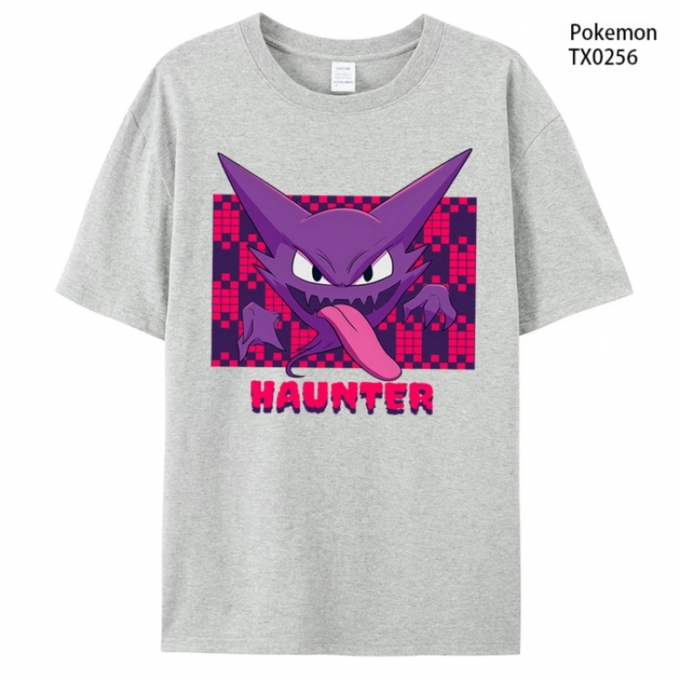 Pokemon Anime peripheral printed pure cotton T-shirt from S to 4XL