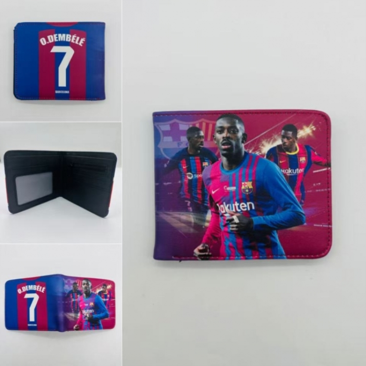 Sports stars Full color Two fold short card case wallet 11X9.5CM  
