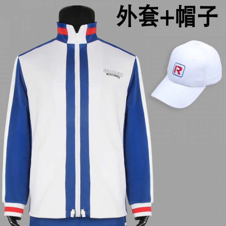 The Prince of Tennis Anime peripheral long sleeved jacket ball suit hat from XS to 2XL
