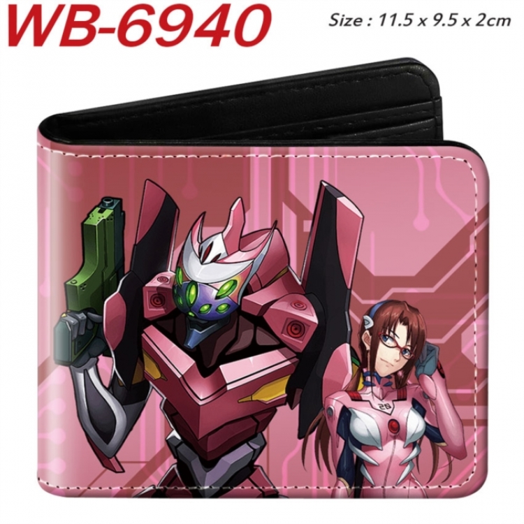 EVA  Animation color PU leather half fold wallet 11.5X9X2CM