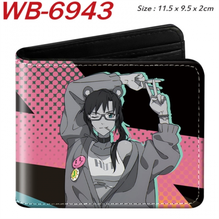 EVA  Animation color PU leather half fold wallet 11.5X9X2CM