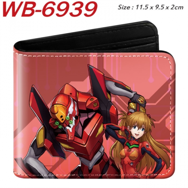 EVA  Animation color PU leather half fold wallet 11.5X9X2CM