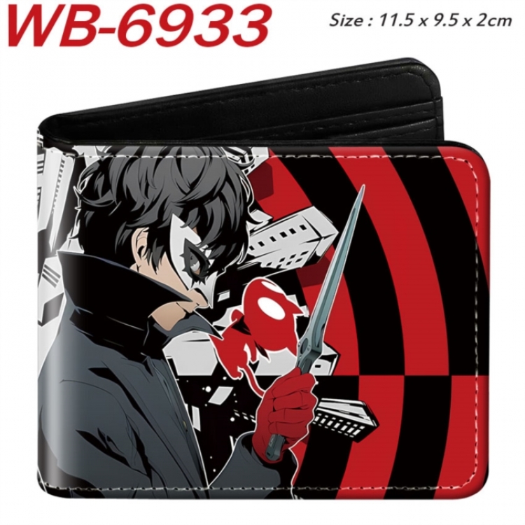 Megami Ibunroku Persona Animation color PU leather half fold wallet 11.5X9X2CM