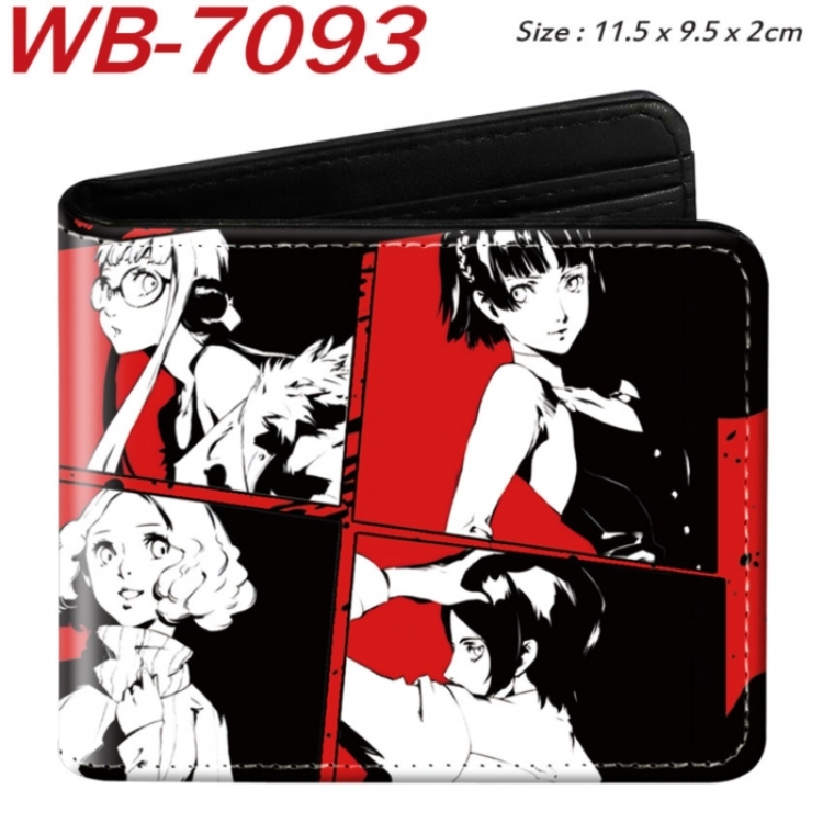 Megami Ibunroku Persona Animation color PU leather half fold wallet 11.5X9X2CM