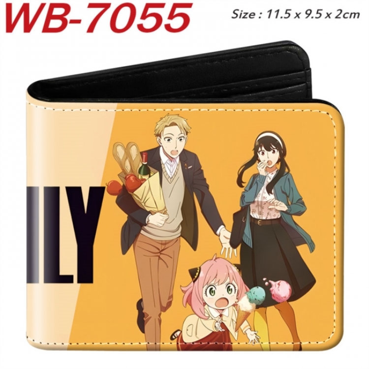 SPY×FAMILY Animation color PU leather half fold wallet 11.5X9X2CM