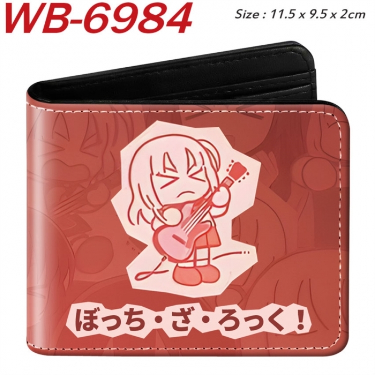 BOCCHI THE ROCK! Animation color PU leather half fold wallet 11.5X9X2CM
