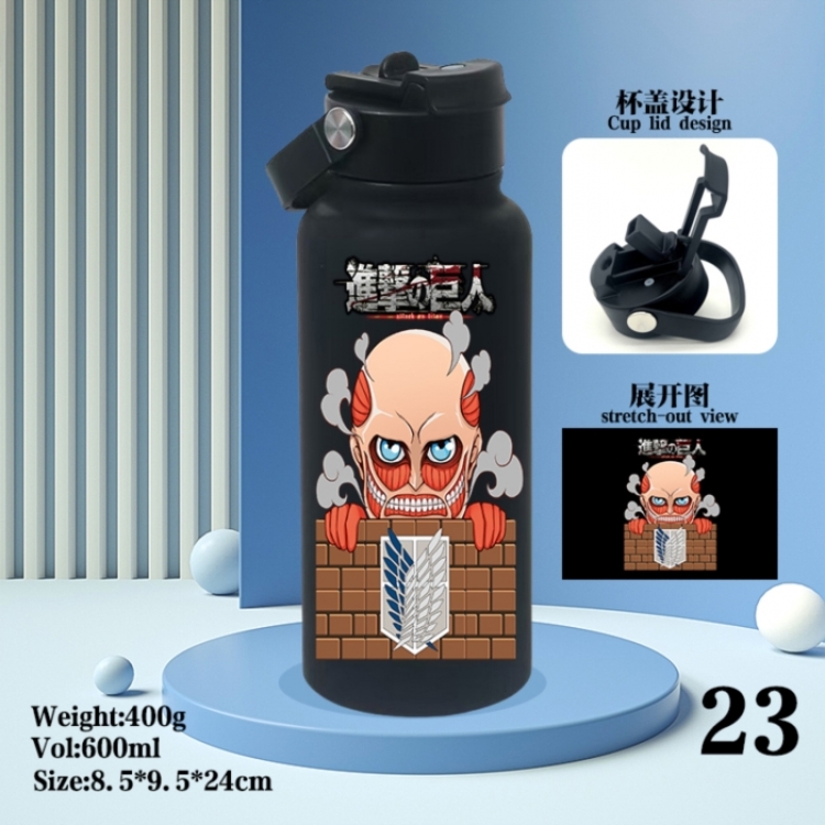 DRAGON BALL Anime peripheral new drink portable thermos cup 600ML