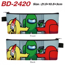 Among us Anime PU Leather Zipp...