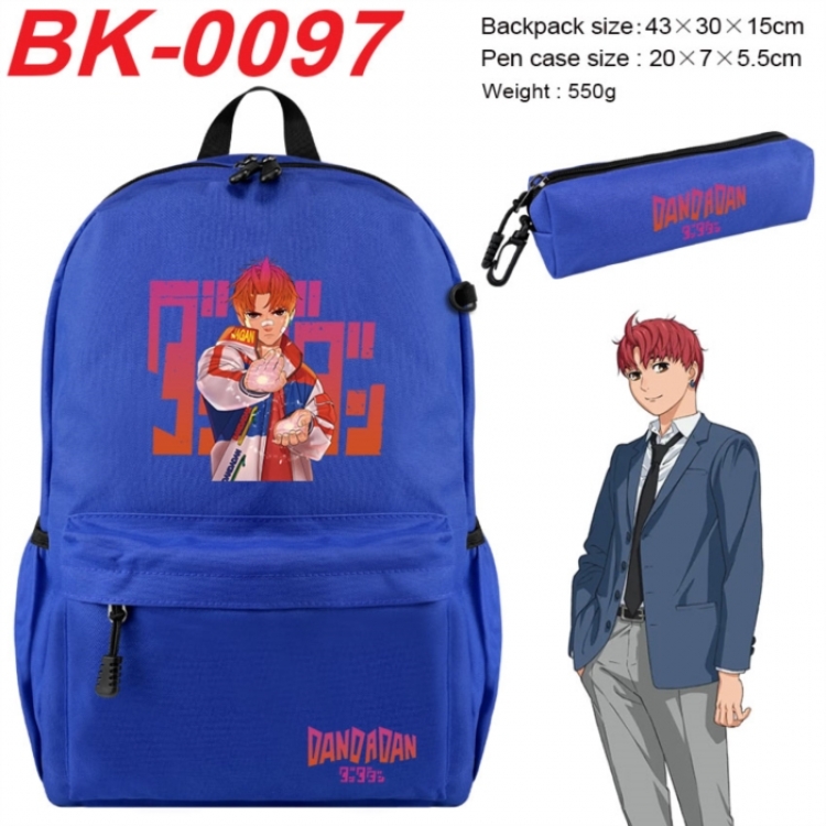 Dandadan Anime backpack pencil case set backpack 43X35X15CM