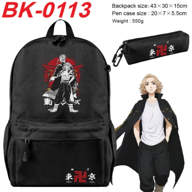 Tokyo Revengers Anime backpack pencil case set backpack 43X35X15CM