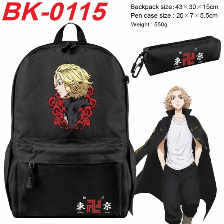 Tokyo Revengers Anime backpack pencil case set backpack 43X35X15CM