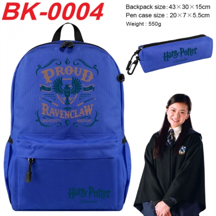 Harry Potter Anime backpack pencil case set backpack 43X35X15CM