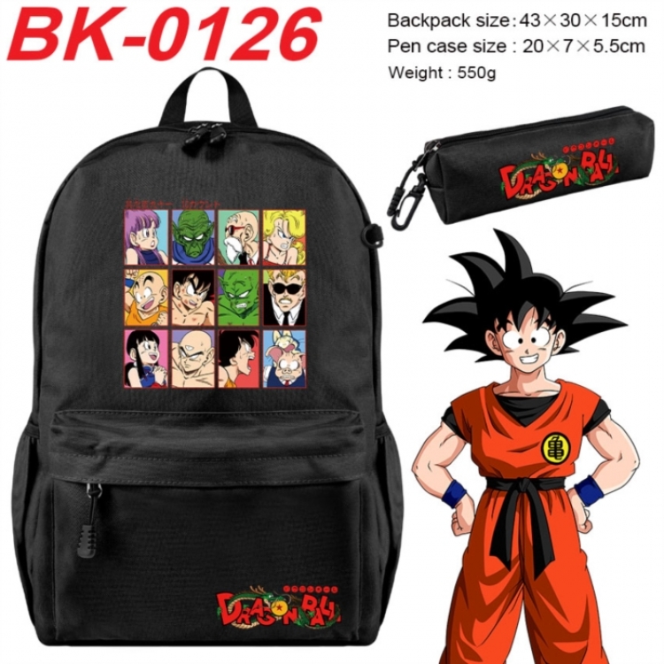 DRAGON BALL Anime backpack pencil case set backpack 43X35X15CM