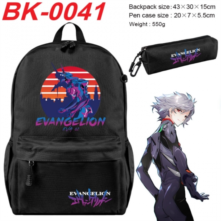 EVA  Anime backpack pencil case set backpack 43X35X15CM