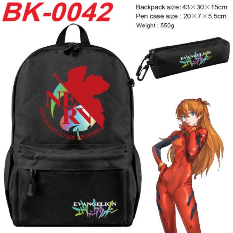 EVA  Anime backpack pencil case set backpack 43X35X15CM
